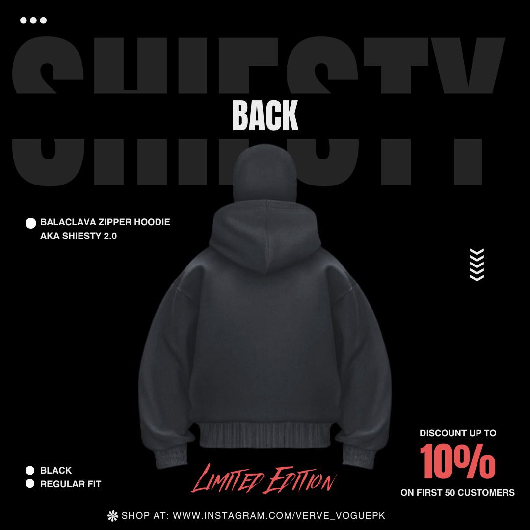 Balaclava zipper hoodie